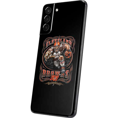 Liquid Blue NFL Cleveland Browns Running Back Galaxy S21 Plus 5G Skin