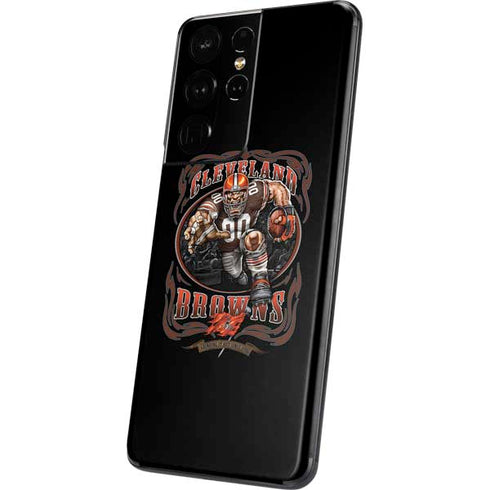 Liquid Blue NFL Cleveland Browns Running Back Galaxy S21 Ultra 5G Skin
