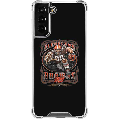 Liquid Blue NFL Cleveland Browns Running Back Galaxy S22 Plus Clear Case