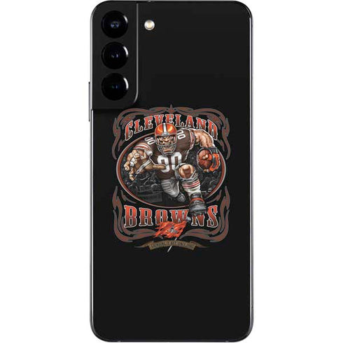 Liquid Blue NFL Cleveland Browns Running Back Galaxy S22 Plus Skin