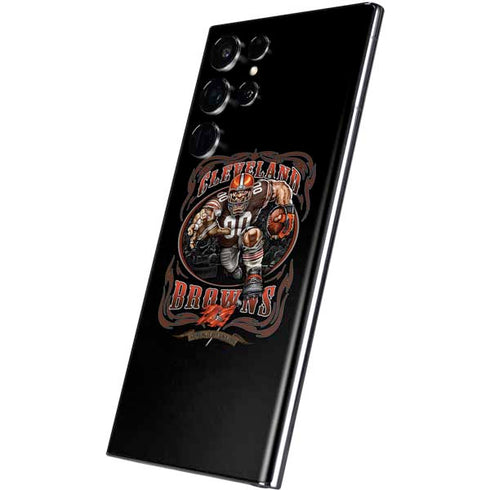 Liquid Blue NFL Cleveland Browns Running Back Galaxy S22 Ultra Skin