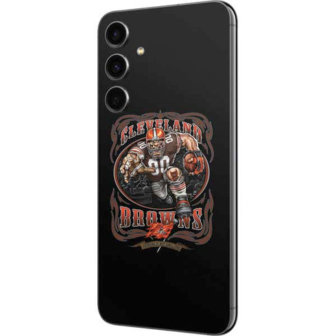Liquid Blue NFL Cleveland Browns Running Back Galaxy S23 FE Skin