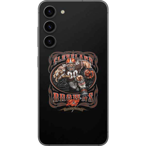 Liquid Blue NFL Cleveland Browns Running Back Galaxy S23 Plus Skin