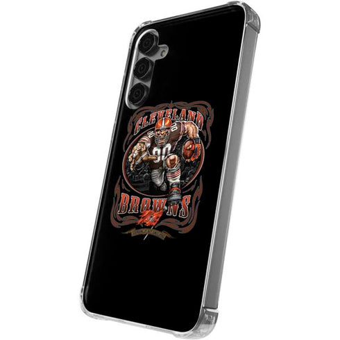 Liquid Blue NFL Cleveland Browns Running Back Galaxy S24 Plus Clear Case