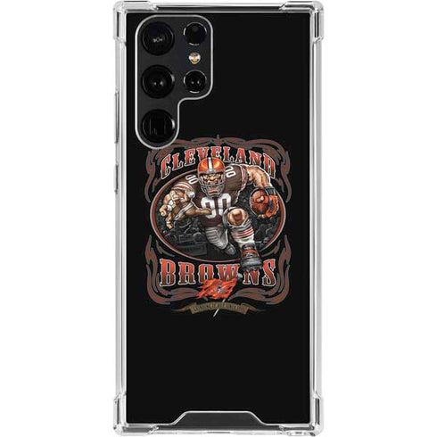 Liquid Blue NFL Cleveland Browns Running Back Galaxy S24 Ultra Clear Case