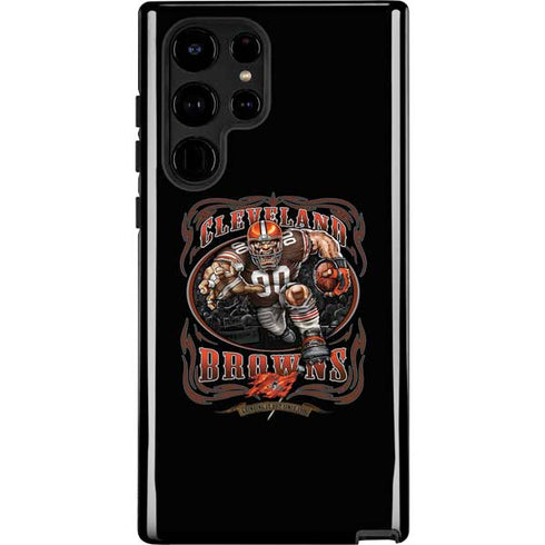 Liquid Blue NFL Cleveland Browns Running Back Galaxy S24 Ultra Impact Case