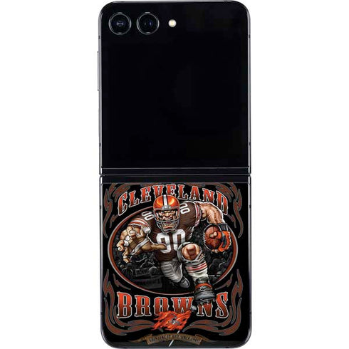 Liquid Blue NFL Cleveland Browns Running Back Galaxy Z Flip5 5G Skin