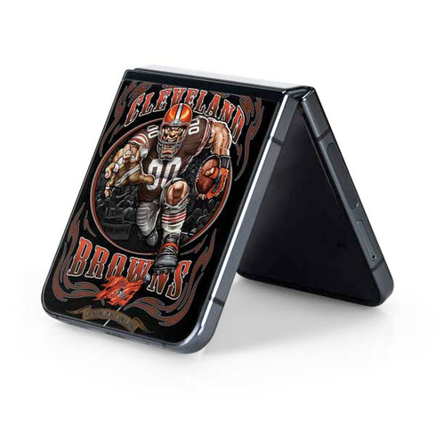 Liquid Blue NFL Cleveland Browns Running Back Galaxy Z Flip5 5G Skin