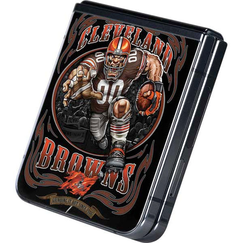 Liquid Blue NFL Cleveland Browns Running Back Galaxy Z Flip5 5G Skin