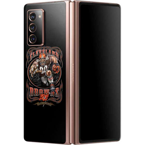Liquid Blue NFL Cleveland Browns Running Back Galaxy Z Fold2 5G Skin