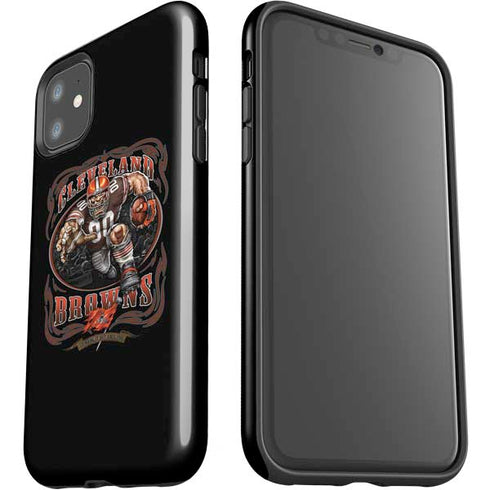 Liquid Blue NFL Cleveland Browns Running Back iPhone 11 Impact Case
