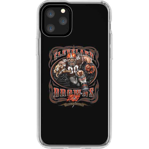 Liquid Blue NFL Cleveland Browns Running Back iPhone 11 Pro Clear Case