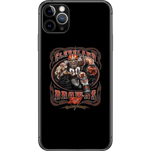 Liquid Blue NFL Cleveland Browns Running Back iPhone 11 Pro Max Skin
