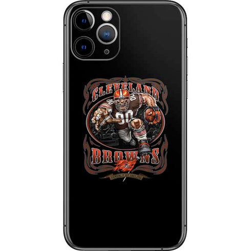 Liquid Blue NFL Cleveland Browns Running Back iPhone 11 Pro Skin