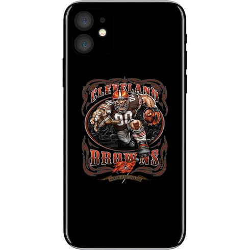 Liquid Blue NFL Cleveland Browns Running Back iPhone 11 Skin