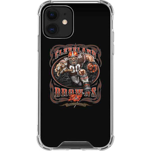 Liquid Blue NFL Cleveland Browns Running Back iPhone 12 Clear Case