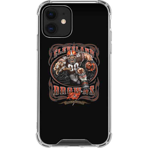 Liquid Blue NFL Cleveland Browns Running Back iPhone 12 Mini Clear Case
