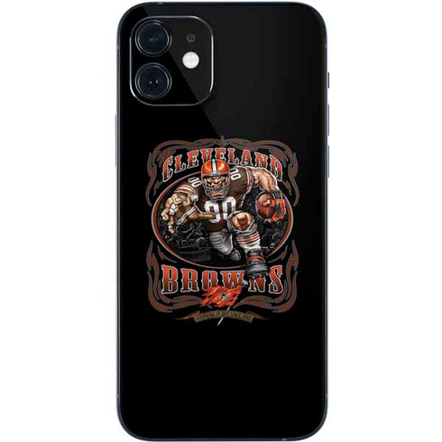 Liquid Blue NFL Cleveland Browns Running Back iPhone 12 Mini Skin