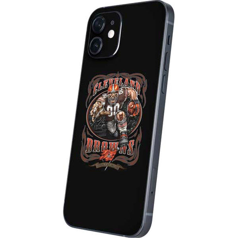 Liquid Blue NFL Cleveland Browns Running Back iPhone 12 Mini Skin