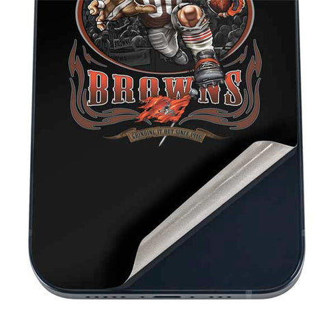 Liquid Blue NFL Cleveland Browns Running Back iPhone 12 Mini Skin