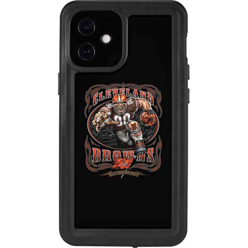 Liquid Blue NFL Cleveland Browns Running Back iPhone 12 Mini Waterproof Case