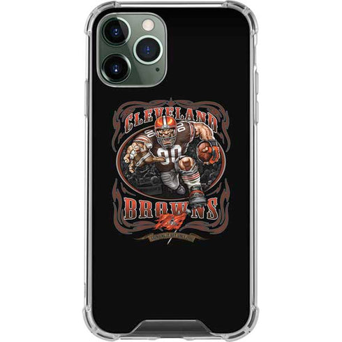 Liquid Blue NFL Cleveland Browns Running Back iPhone 12 Pro Clear Case