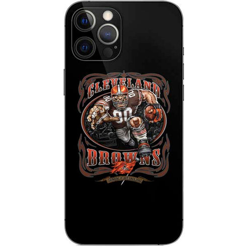 Liquid Blue NFL Cleveland Browns Running Back iPhone 12 Pro Max Skin