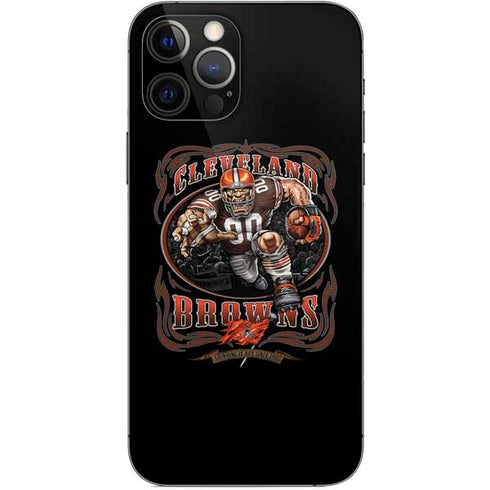 Liquid Blue NFL Cleveland Browns Running Back iPhone 12 Pro Skin