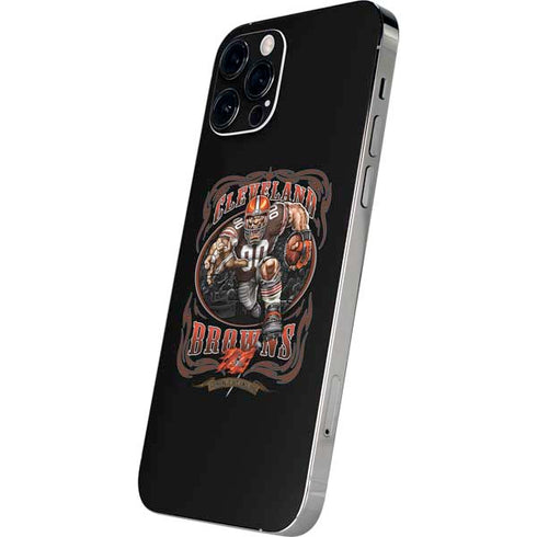 Liquid Blue NFL Cleveland Browns Running Back iPhone 12 Pro Skin