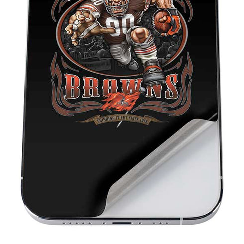 Liquid Blue NFL Cleveland Browns Running Back iPhone 12 Pro Skin