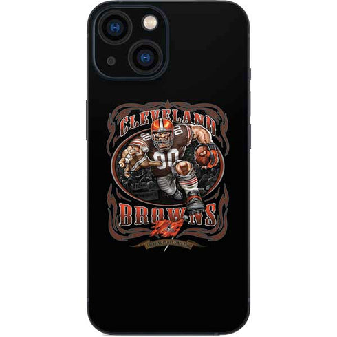 Liquid Blue NFL Cleveland Browns Running Back iPhone 13 Mini Skin