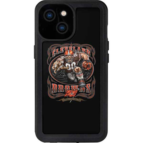 Liquid Blue NFL Cleveland Browns Running Back iPhone 13 Mini Waterproof Case