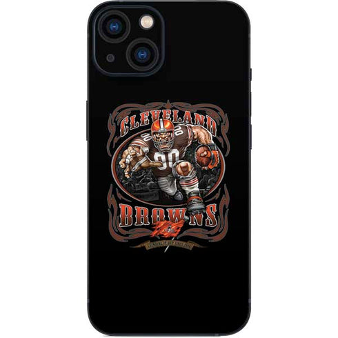 Liquid Blue NFL Cleveland Browns Running Back iPhone 13 Skin