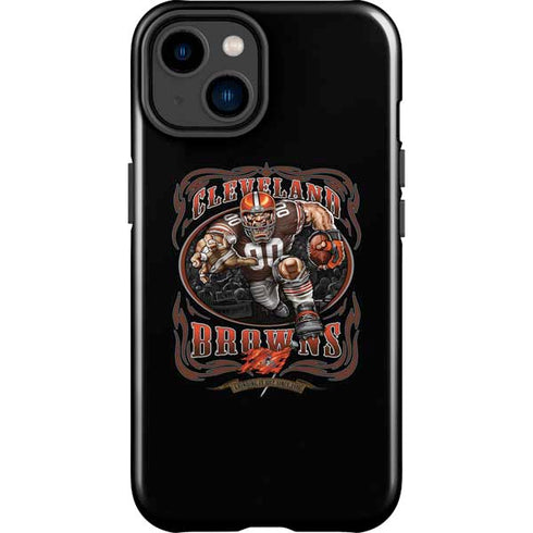 Liquid Blue NFL Cleveland Browns Running Back iPhone 14 Plus Impact Case