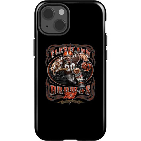 Liquid Blue NFL Cleveland Browns Running Back iPhone 15 Impact Case