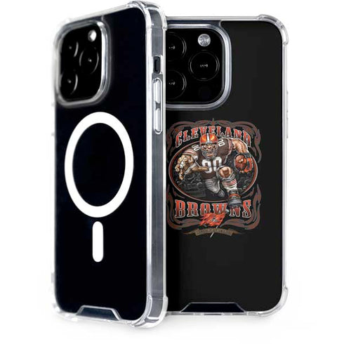 Liquid Blue NFL Cleveland Browns Running Back iPhone 15 Pro MagSafe Case
