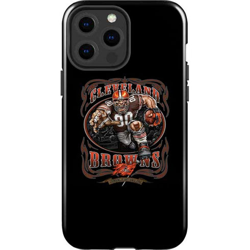 Liquid Blue NFL Cleveland Browns Running Back iPhone 15 Pro Max Impact Case