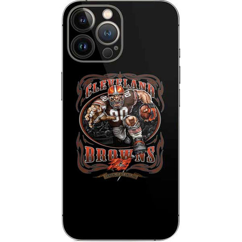 Liquid Blue NFL Cleveland Browns Running Back iPhone 14 Pro Max Skin