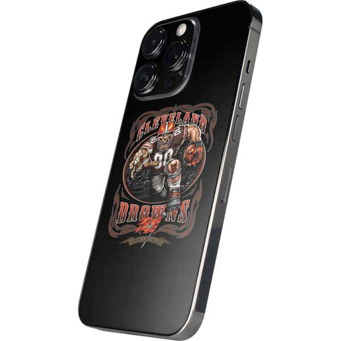 Liquid Blue NFL Cleveland Browns Running Back iPhone 14 Pro Max Skin