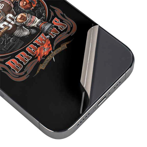 Liquid Blue NFL Cleveland Browns Running Back iPhone 14 Pro Max Skin