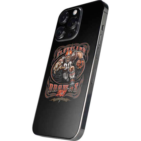 Liquid Blue NFL Cleveland Browns Running Back iPhone 14 Pro Skin