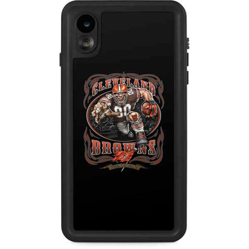 Liquid Blue NFL Cleveland Browns Running Back iPhone XR Waterproof Case