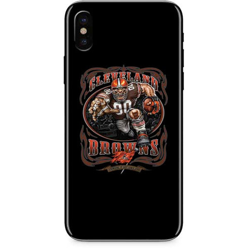 Liquid Blue NFL Cleveland Browns Running Back iPhone XS Max Skin