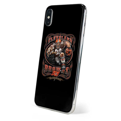 Liquid Blue NFL Cleveland Browns Running Back iPhone XS Skin
