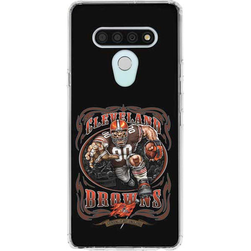 Liquid Blue NFL Cleveland Browns Running Back LG Stylo 6 Clear Case