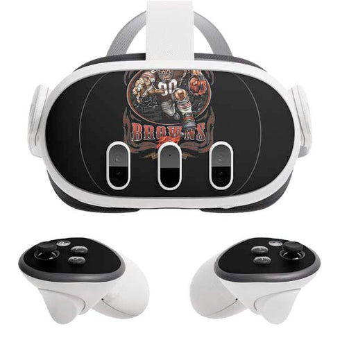 Liquid Blue NFL Cleveland Browns Running Back Meta Quest 3 Skin
