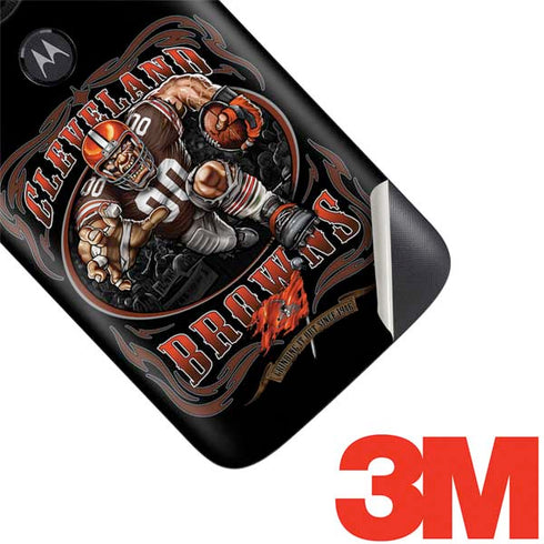 Liquid Blue NFL Cleveland Browns Running Back Moto E5 Play Skin