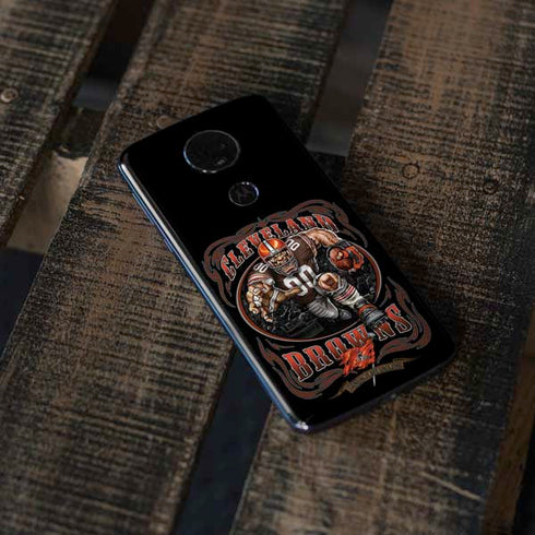 Liquid Blue NFL Cleveland Browns Running Back Moto E5 Plus Skin