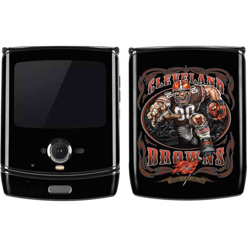 Liquid Blue NFL Cleveland Browns Running Back Motorola RAZR Skin