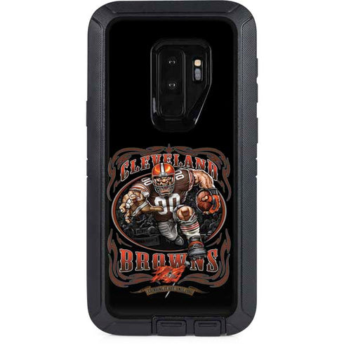 Liquid Blue NFL Cleveland Browns Running Back Otterbox Defender Galaxy Skin